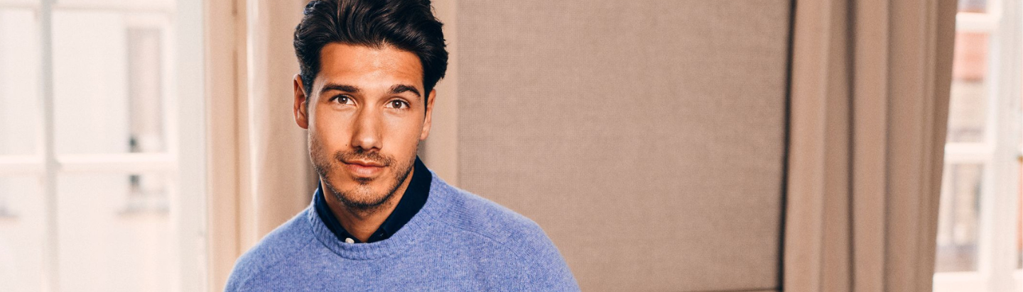 Ronde hals lamswollen trui