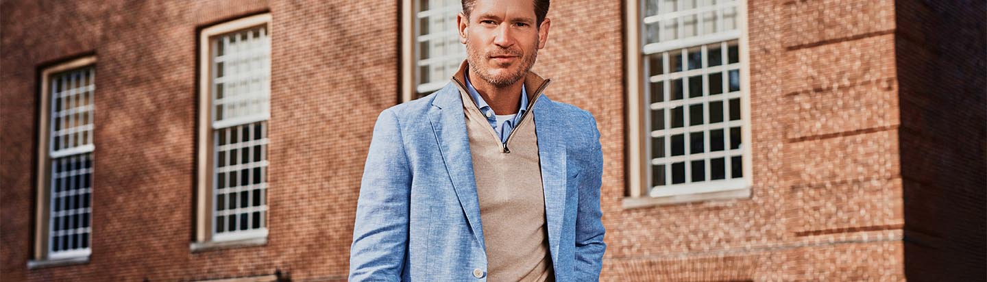 Merino wollen half zip trui