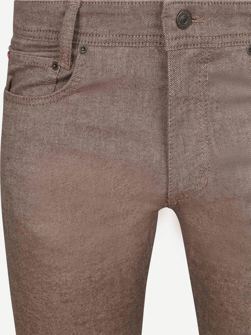Broek Arne melange bruin