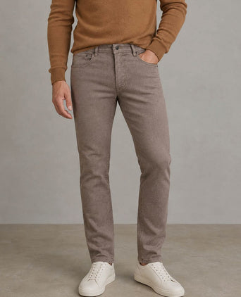 Broek Arne melange bruin