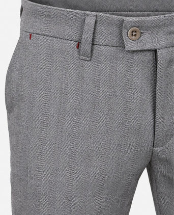 Broek Lennox herringbone grijs