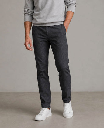 Broek Lennox melange donkerblauw