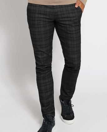 Chino Pico ruiten antraciet