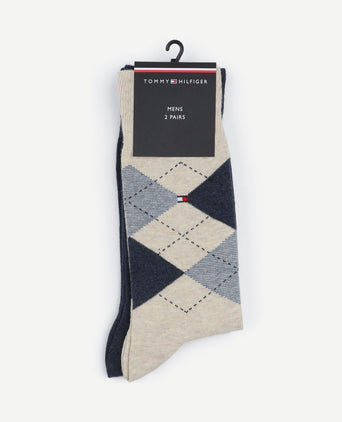 (2-pack) sokken beige melange