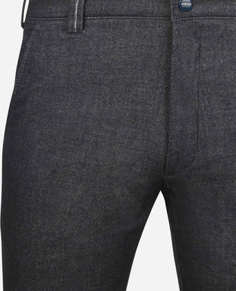 Meyer chino Bonn melange donkerblauw