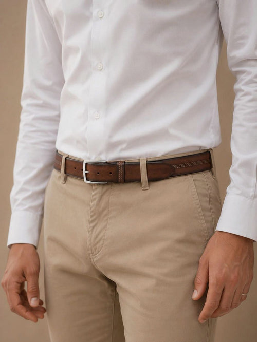 Riem leer bruin