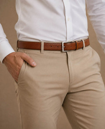 Riem structuur leer bruin