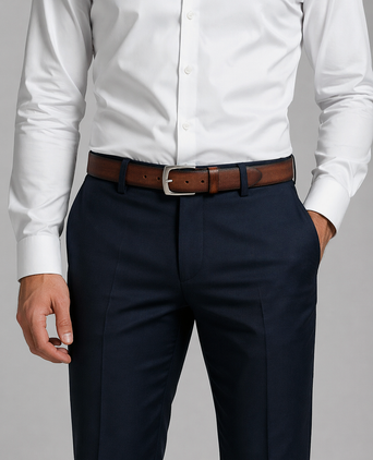 Riem leer cognac bruin