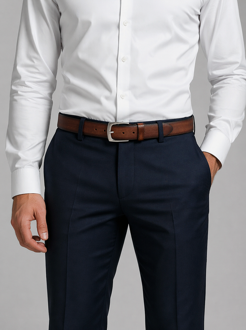 Riem leer cognac bruin