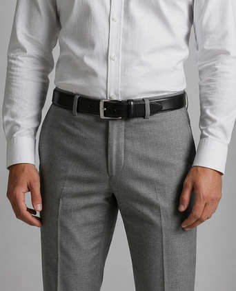 Riem zwart leer 010