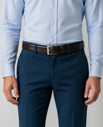 Riem donkerbruin leer 023