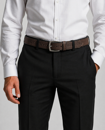 Riem structuur leer bruin
