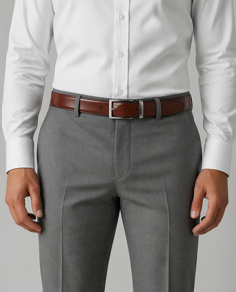 Riem zwart leer
