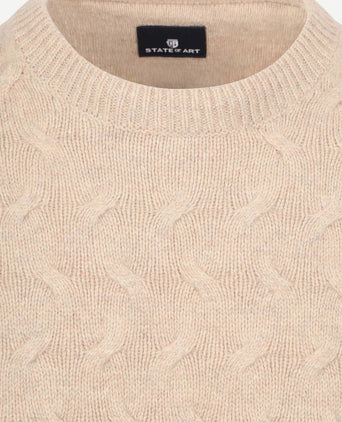 Trui structure beige