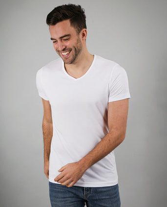Vita t-shirt v-hals wit (2-pack)