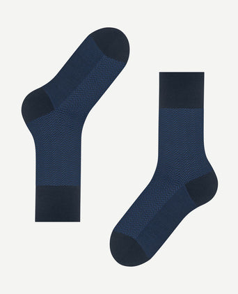 Airport herringstripe sok donkerblauw