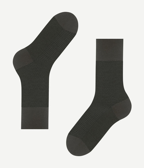 Falke airport herringstripe sok army