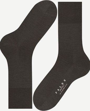 Falke airport sok donkerbruin melange