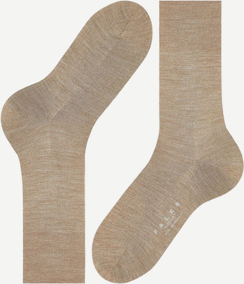 Falke airport sok beige melange