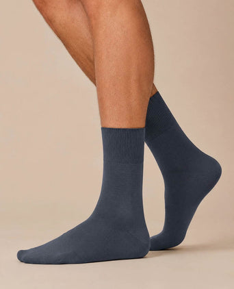 Airport sok wol blend 6688 donkerblauw