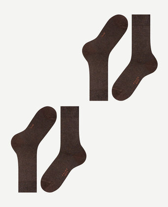 Happy sokken 2 paar bruin