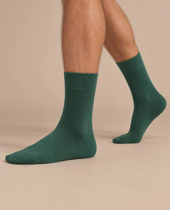 Happy sokken (2-pack) donkergroen