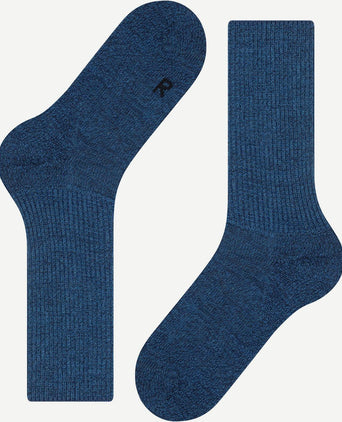 Walkie wandelsok wol blend blauw 6660