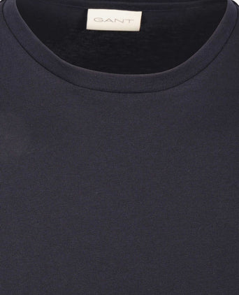 T-shirt shield small logo donkerblauw