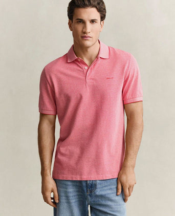 2tone piqué poloshirt rood