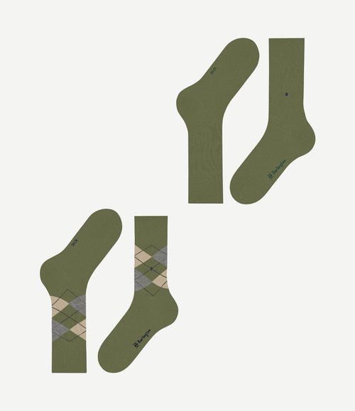 Everyday mix sokken (2-pack) groen 7472