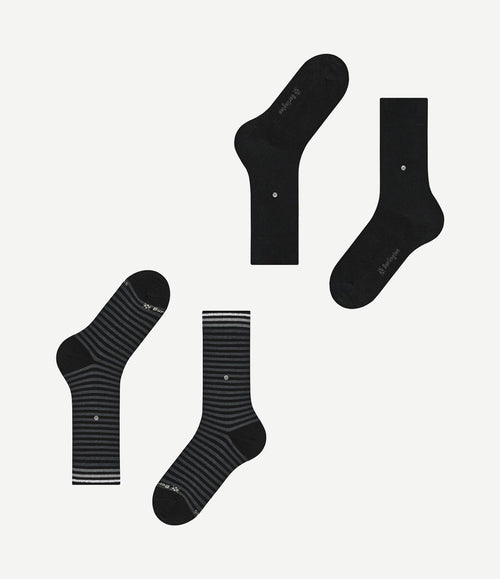 Everyday (2-pack) strepen zwart