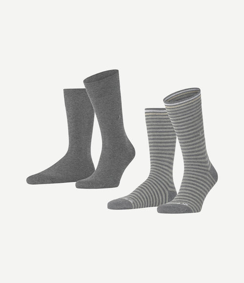 Everyday (2-pack) strepen grijs