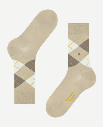 Burlington Manchester sok ruit lichtbeige 4840