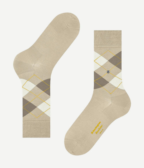 Burlington Manchester sok ruit lichtbeige 4840