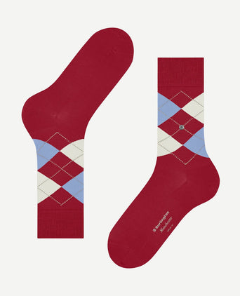 Manchester sok ruit rood 8049