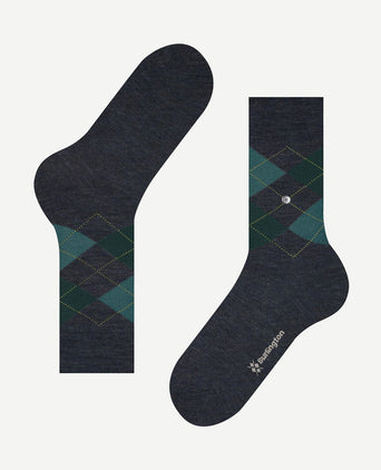 Wol Edinburgh melange donkerblauw 6273