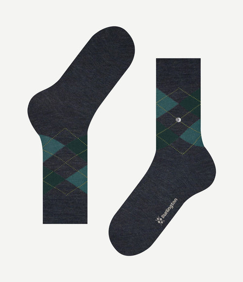 Wol Edinburgh melange donkerblauw 6273