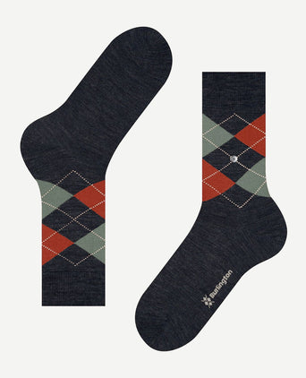 Burlington wol Edinburgh melange donkerblauw 6274