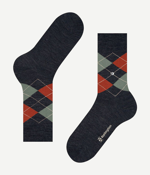 Burlington wol Edinburgh melange donkerblauw 6274