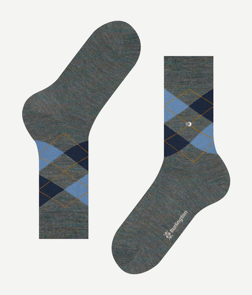 Burlington wol Edinburgh melange grijs 6337