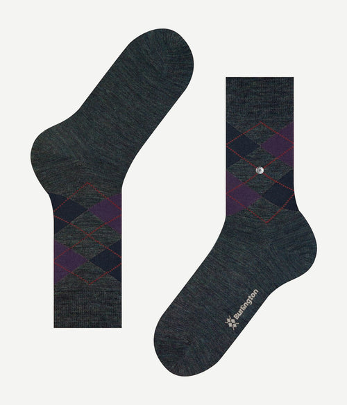 Burlington wol Edinburgh melange groen 7271