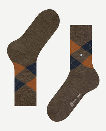 Burlington wol Edinburgh melange groen 7460