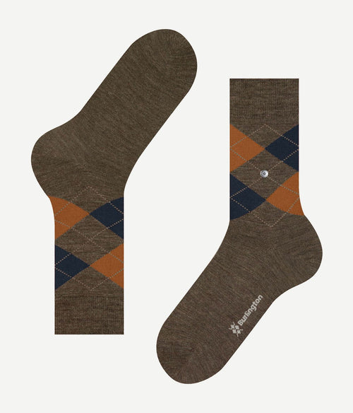 Burlington wol Edinburgh melange groen 7460