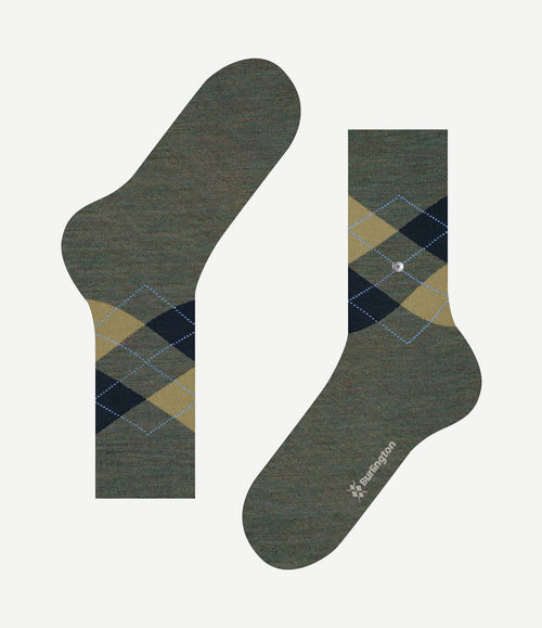 Wol Edinburgh melange groen 7922