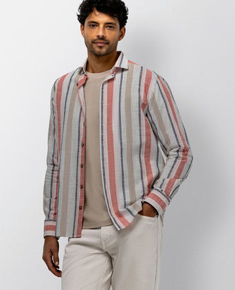 Overhemd streep rood