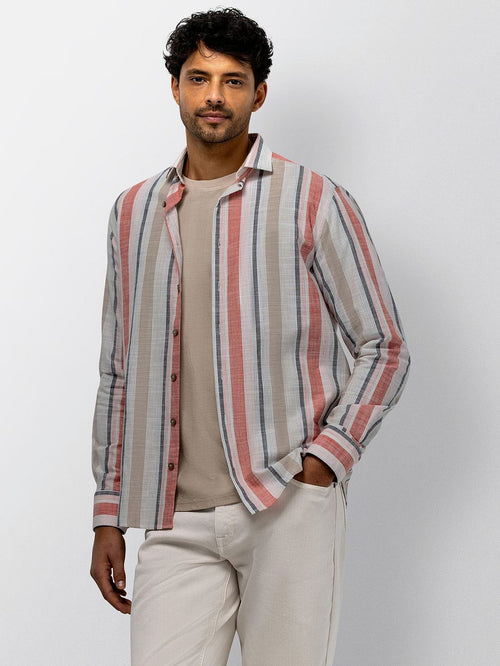 Overhemd streep rood