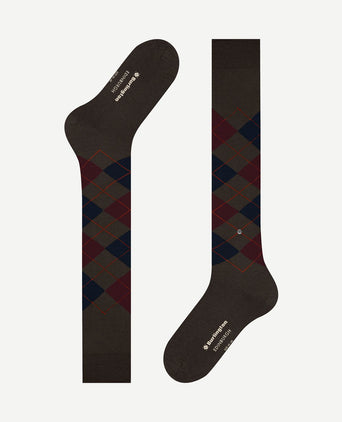 Edinburgh kniekousen wol bruin
