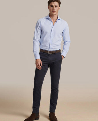 Overhemd lichtblauw streep