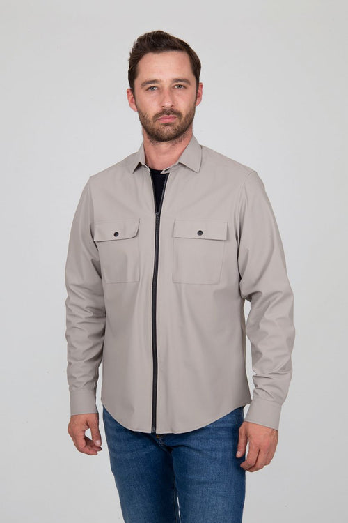 Jacket shirt beige