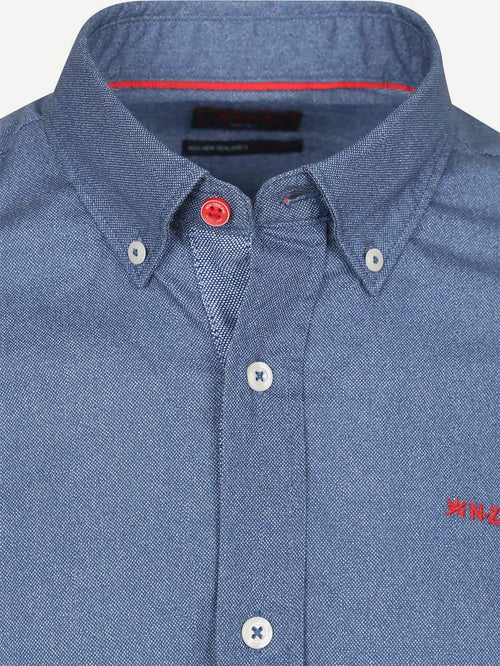 NZA shirt James oban poplin blauw | Regular-fit
